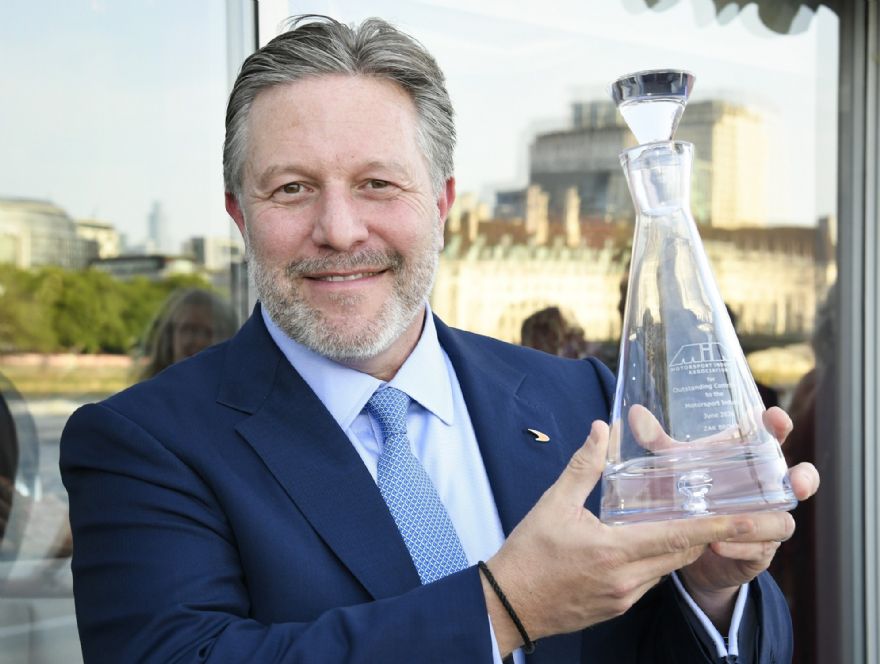 McLaren Racing, boss wins award for outstanding contribution to motorsport