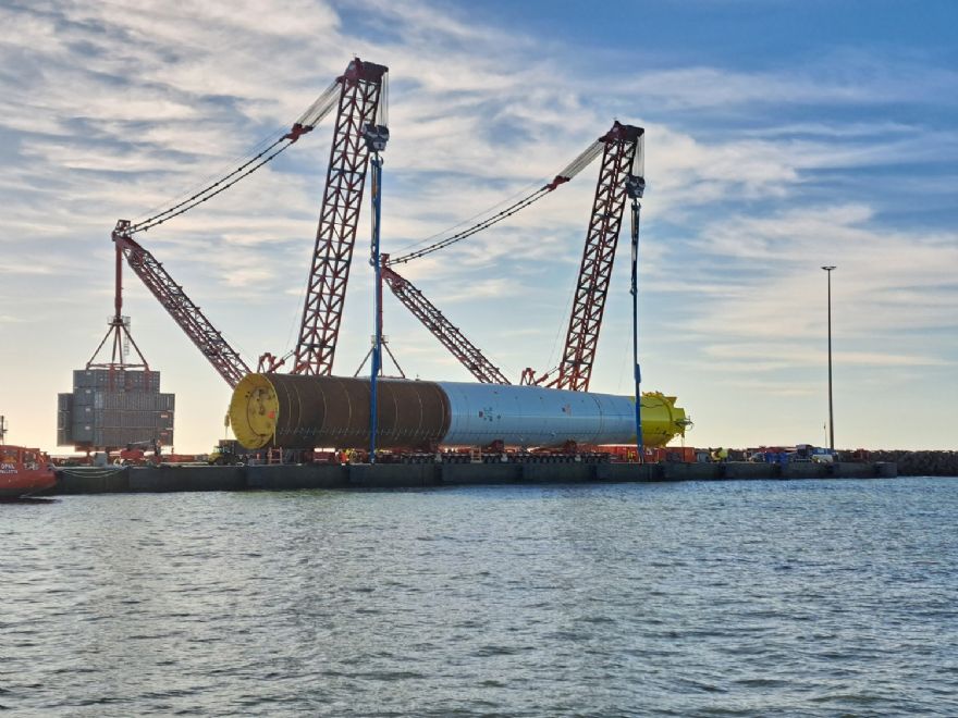 Monopile handling innovations aid Baltic wind power project