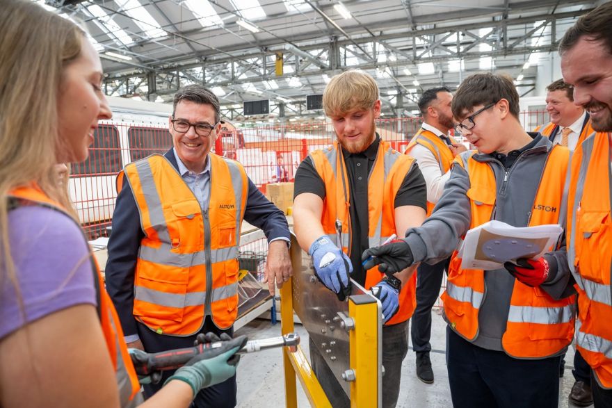 Alstom's Derby factory welcomes Prime Minister