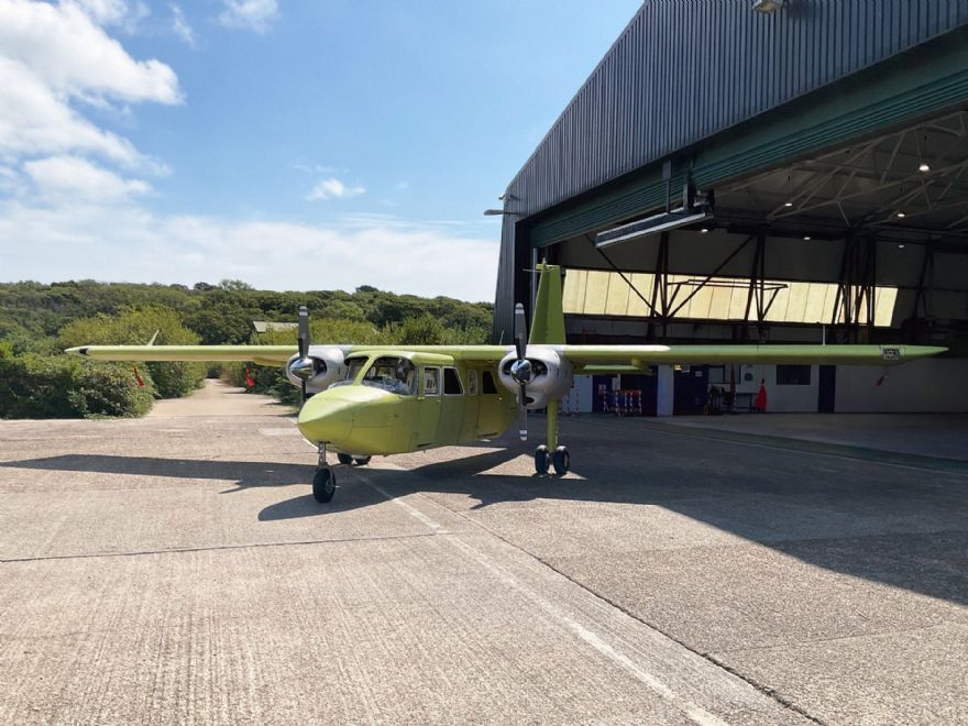First fully UK built Islander aircraft begins ground testing 