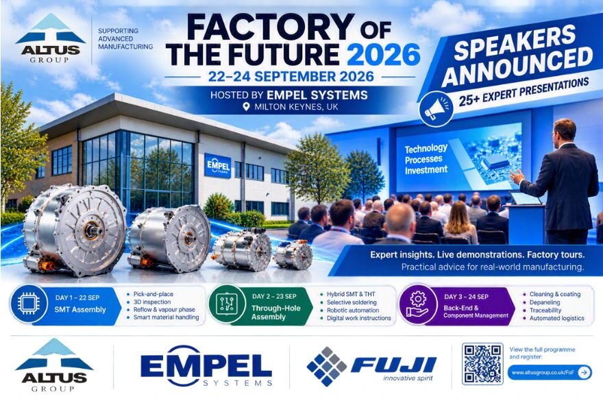 Altus reveals speaker programme for Factory of the Future event
