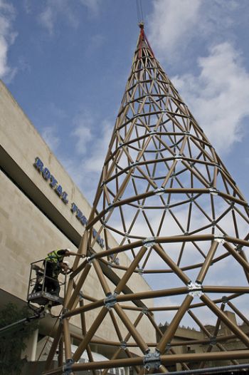 Tallest paper tower  in the world created