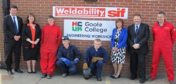 Welding support for Goole College