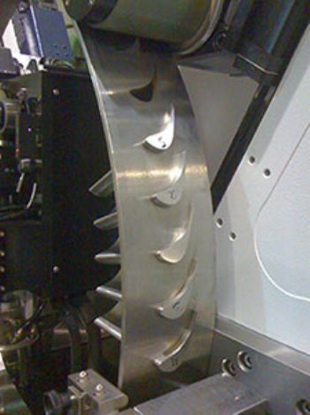 EDM for machining turbine-blade holders
