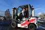 Forklift donated by Toyota boosts flow of humanitarian aid to Ukraine