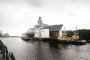 HMS Cardiff to enter water for first time