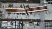 Huge railway bridge sets sail for Stockport