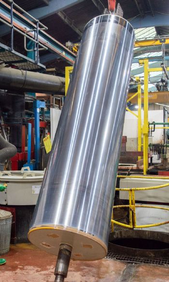 Roll surface plating